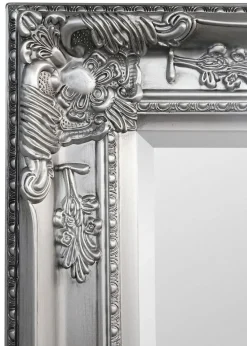 Julian Bowen Pewter Palais Lean to Dress Mirror (170 x 70 x 6cm)