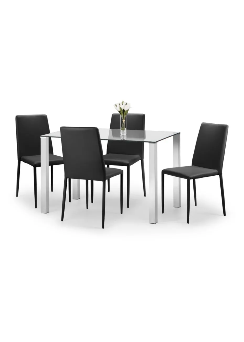 Julian Bowen Set Of 4 Jazz Chairs (91 x 43 x 56 cm)