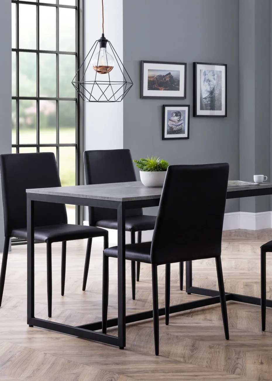 Julian Bowen Set Of 4 Jazz Chairs (91 x 43 x 56 cm)