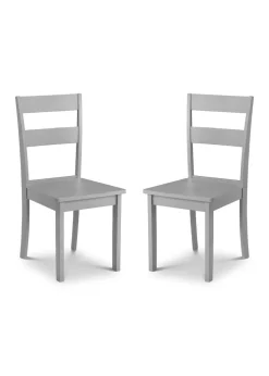 Julian Bowen Set Of 2 Kobe Dining Chairs (89 x 48 x 41 cm)