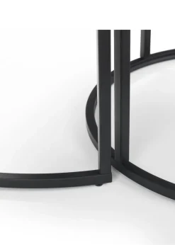 Julian Bowen Staten Concrete Round Nesting Coffee Table (50 x 80 x 80 cm)