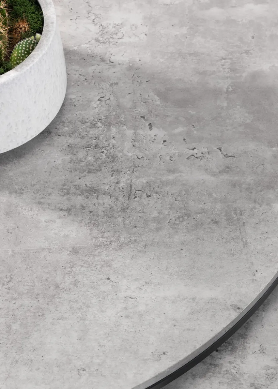 Julian Bowen Staten Concrete Round Nesting Coffee Table (50 x 80 x 80 cm)