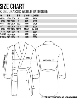 Jurassic World Boys Green Camo Logo Print Bathrobe (4 - 12 Years)