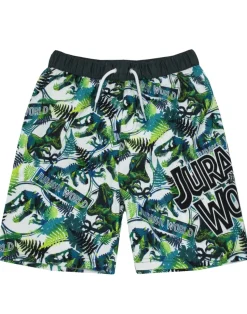 Jurassic World Kids Dinosaur Green Swim Shorts (4-12 Years)