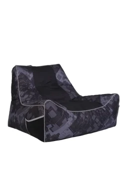 Kaikoo Black/Grey Relaxer Gaming Chair with Quilting