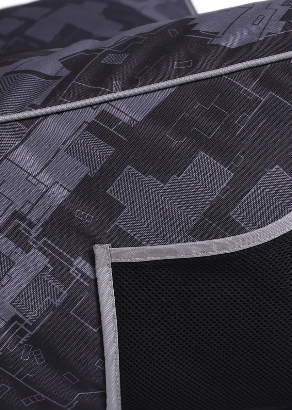 Kaikoo Black/Grey Relaxer Gaming Chair with Quilting