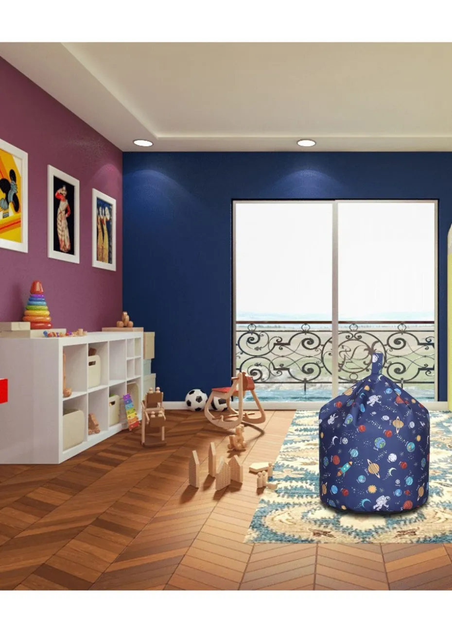Kaikoo Blue Space Print Beanbag