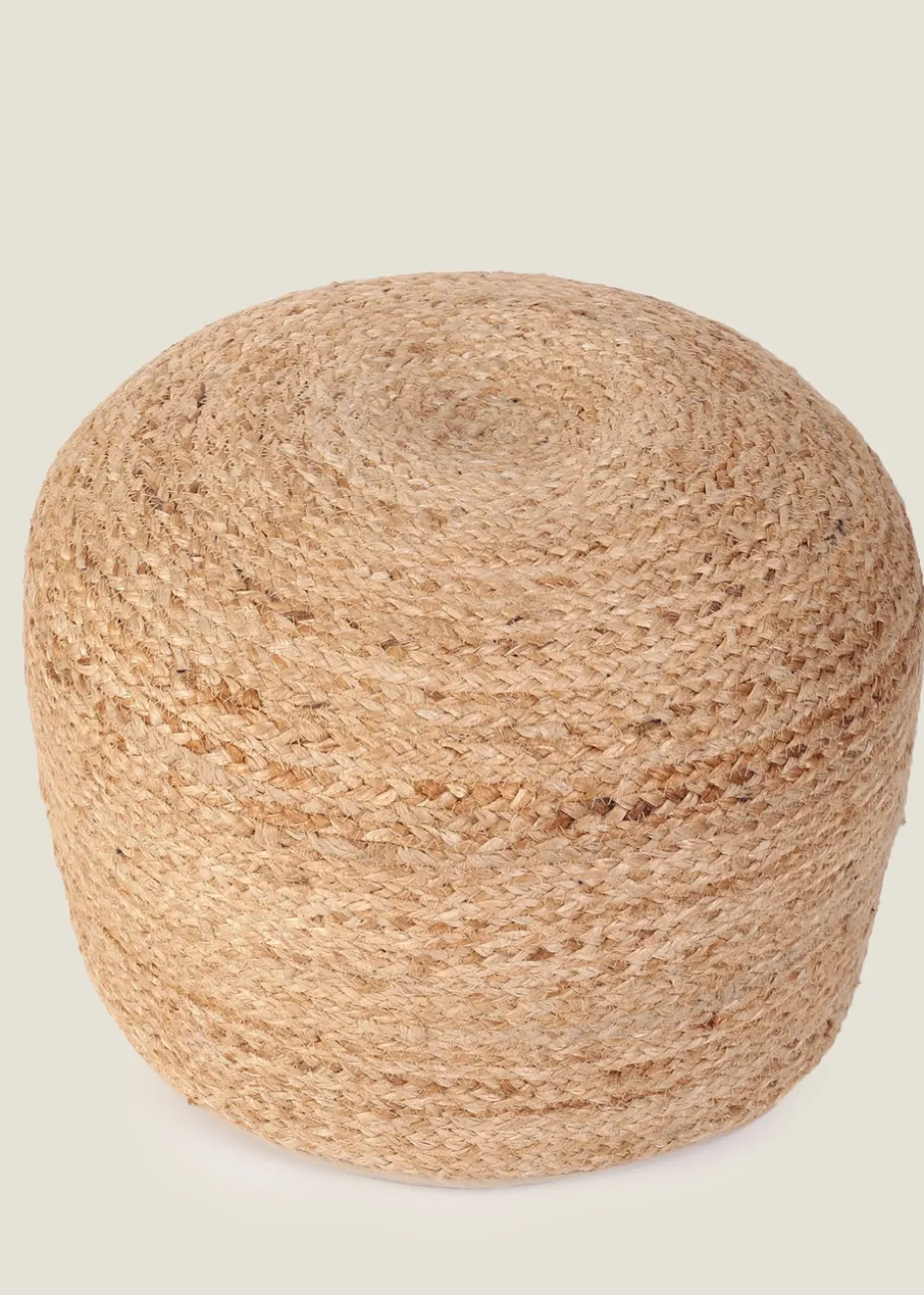 Kaikoo Brown Pouffe