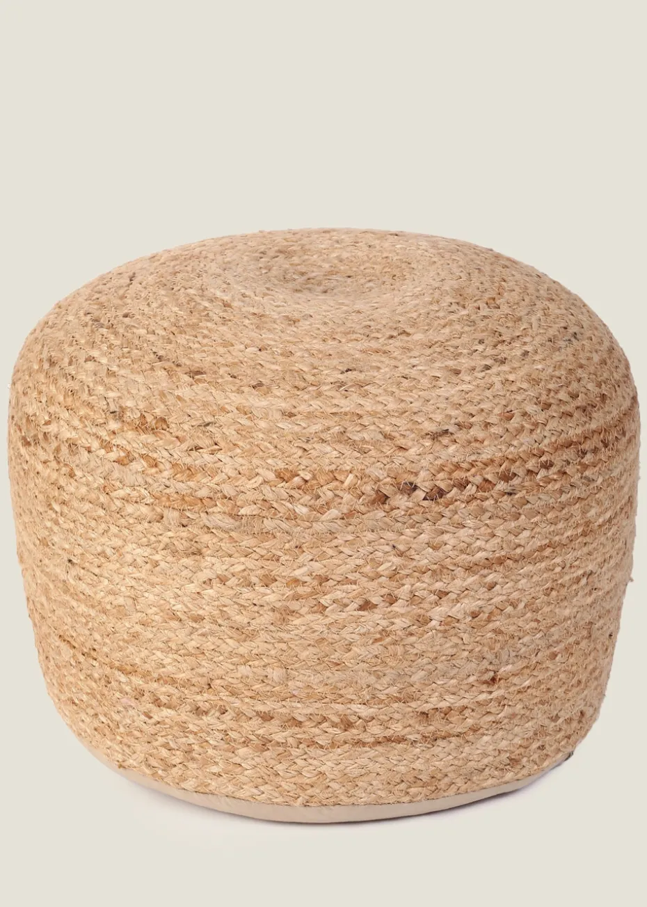 Kaikoo Brown Pouffe