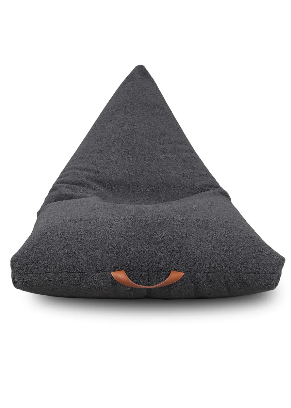 Kaikoo Grey Boucle Urban Seat Lounger with PVC Handle