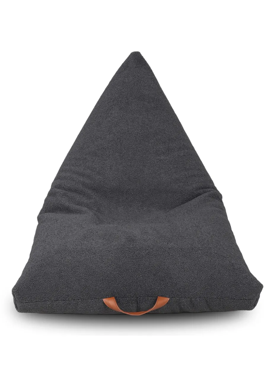 Kaikoo Grey Boucle Urban Seat Lounger with PVC Handle