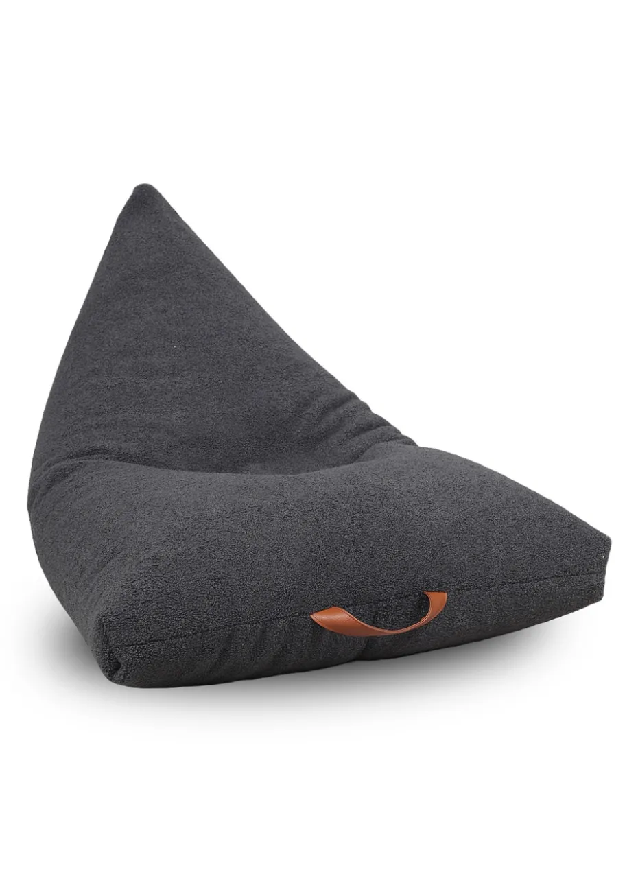 Kaikoo Grey Boucle Urban Seat Lounger with PVC Handle