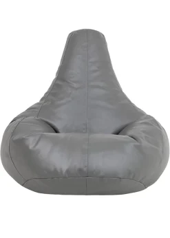 Kaikoo Grey Faux Leather Tear Drop