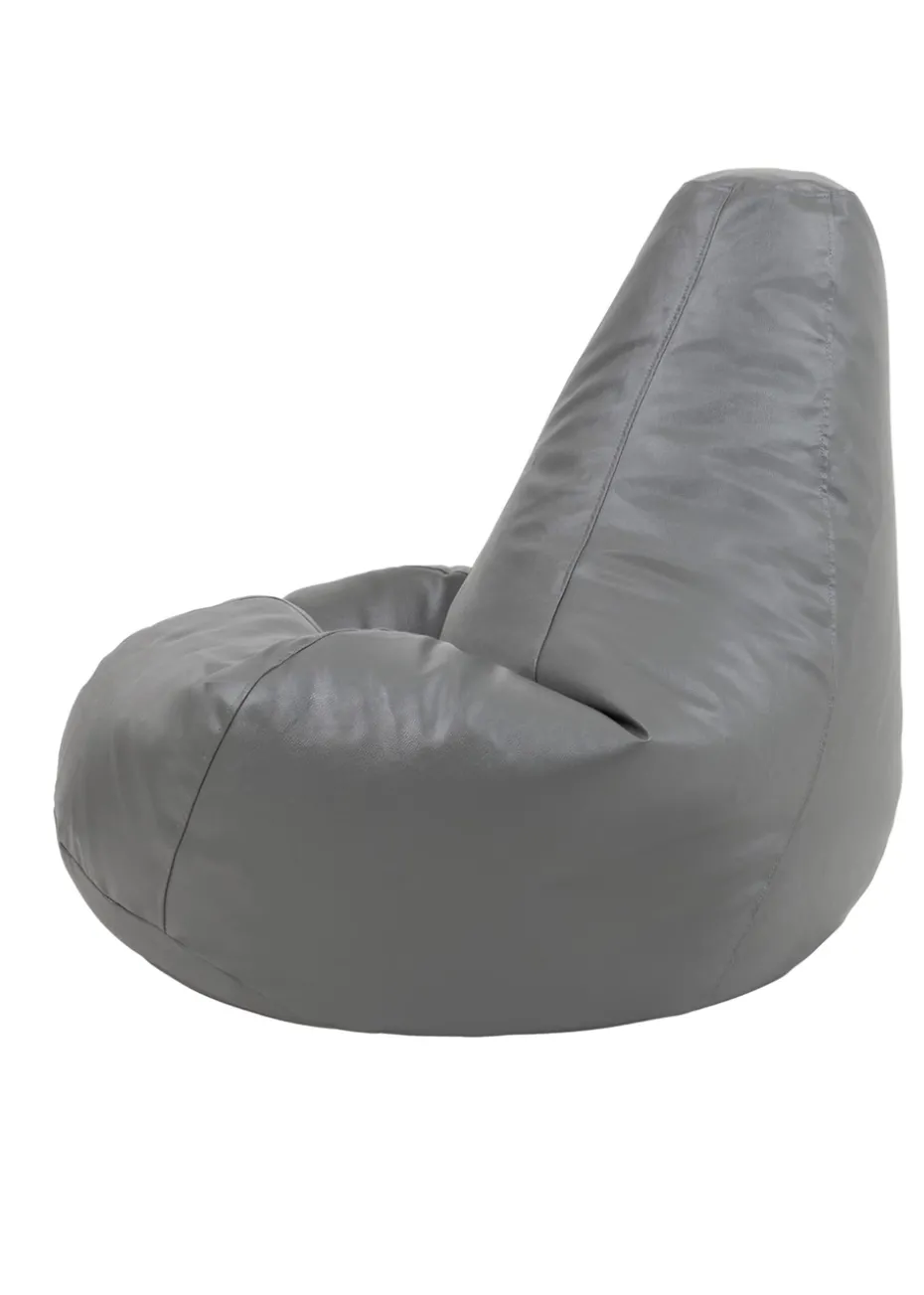 Kaikoo Grey Faux Leather Tear Drop