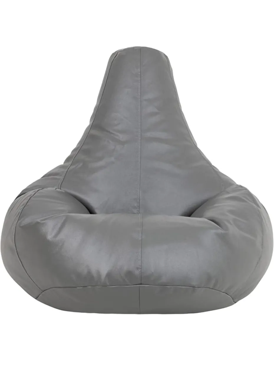 Kaikoo Grey Faux Leather Tear Drop