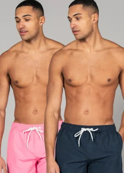 Kensington Eastside Navy 2-Pack Colour Swim Shorts