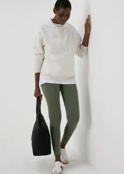Khaki Cotton Leggings
