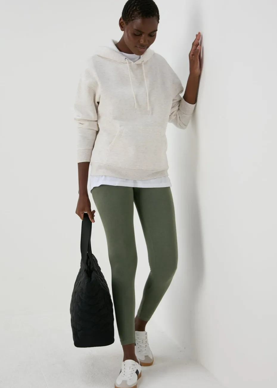 Khaki Cotton Leggings