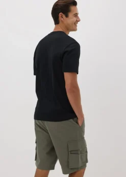 Khaki Multi Pocket Cargo Shorts