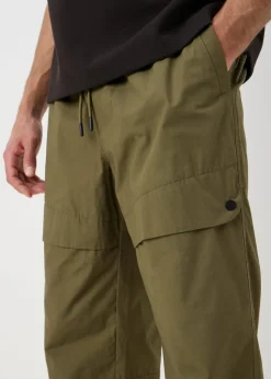 Khaki Parachute Cargo Trousers