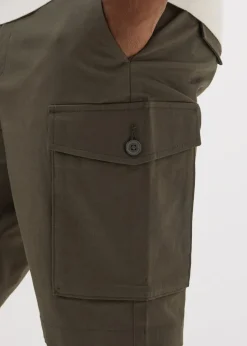 Khaki Smart Cargo Shorts