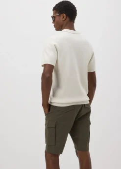 Khaki Smart Cargo Shorts