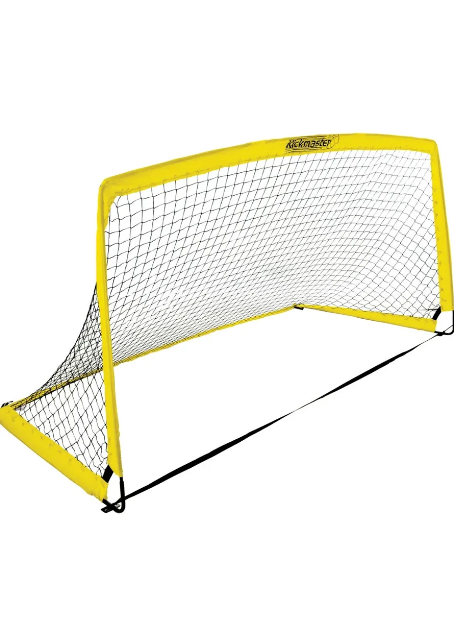 Kickmaster Yellow Fibreglass Flexi Goal 8ft (H120cm x W244cm x L120cm)