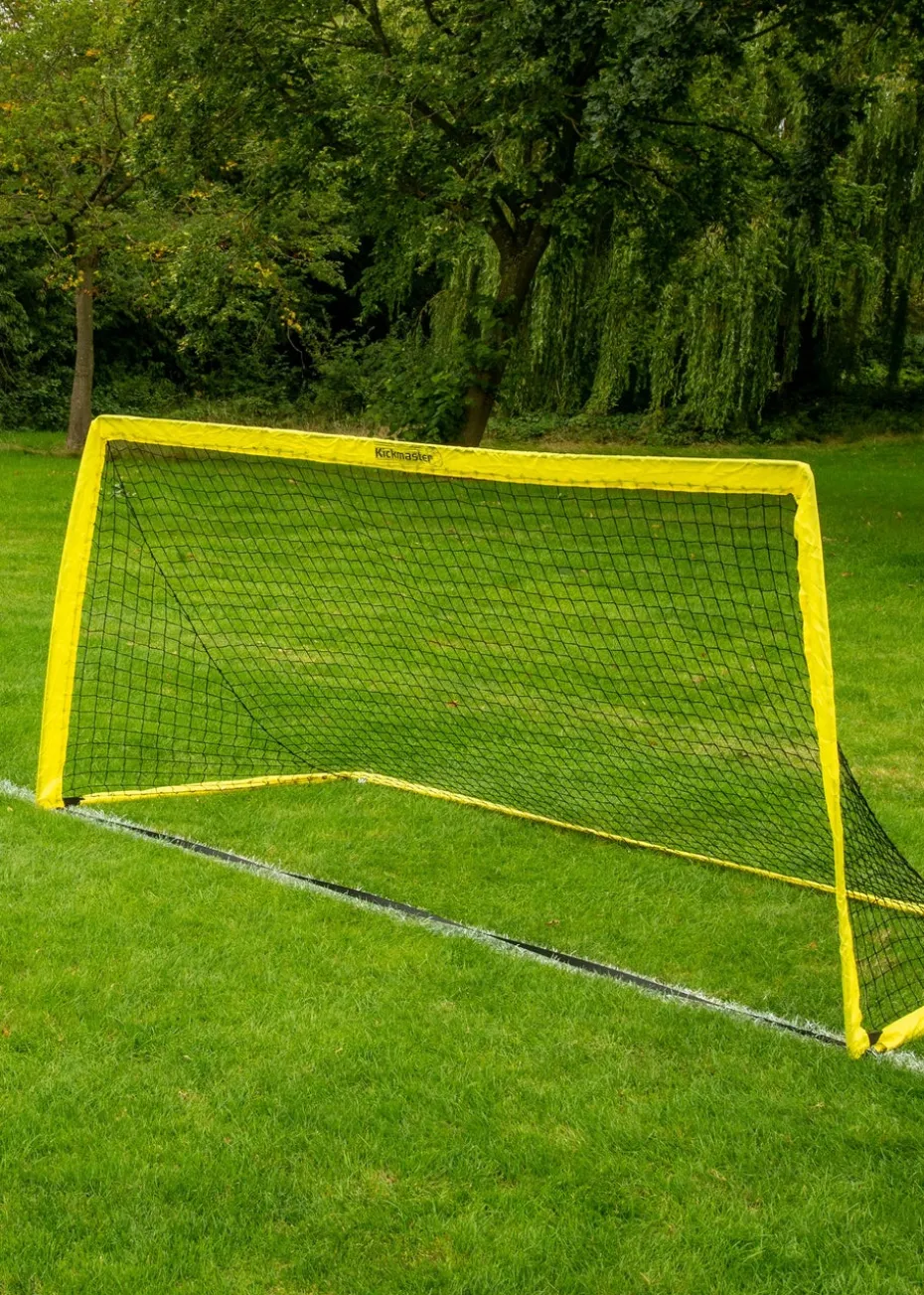 Kickmaster Yellow Fibreglass Flexi Goal 8ft (H120cm x W244cm x L120cm)
