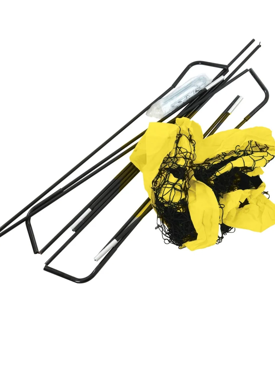 Kickmaster Yellow Fibreglass Flexi Goal 8ft (H120cm x W244cm x L120cm)