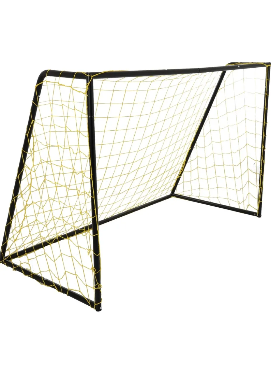 Kickmaster Yellow Heavy Duty Goal 8ft (Size H183cm x W240cm x L75cm)