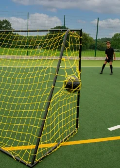 Kickmaster Yellow Heavy Duty Goal 8ft (Size H183cm x W240cm x L75cm)