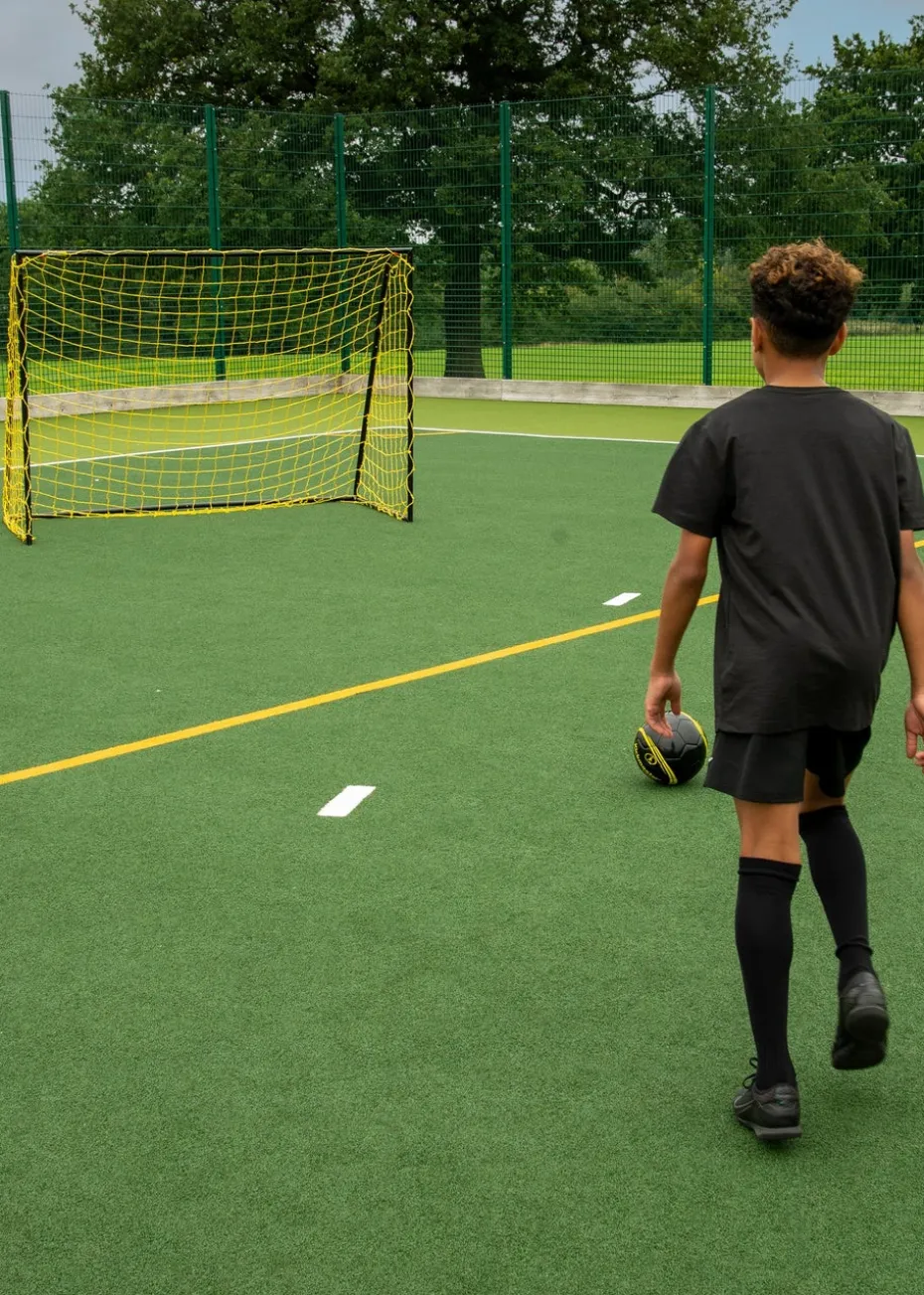 Kickmaster Yellow Heavy Duty Goal 8ft (Size H183cm x W240cm x L75cm)