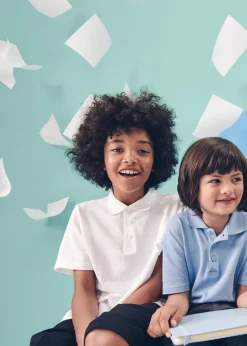 Kids 2 Pack White School Polo Shirts (4-16yrs)