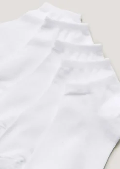 Kids 5 Pack White Trainer Socks (Younger 6-Older 5.5)