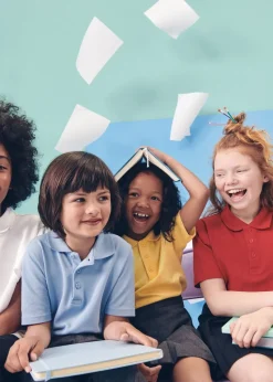 Kids 2 Pack Yellow School Polo Shirts (3-13yrs)