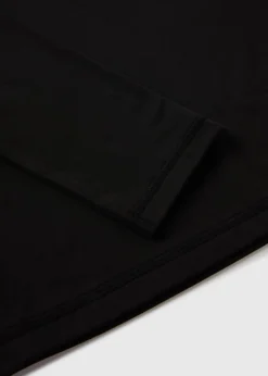 Kids Black Base Layer Long Sleeve Top (3-16yrs)