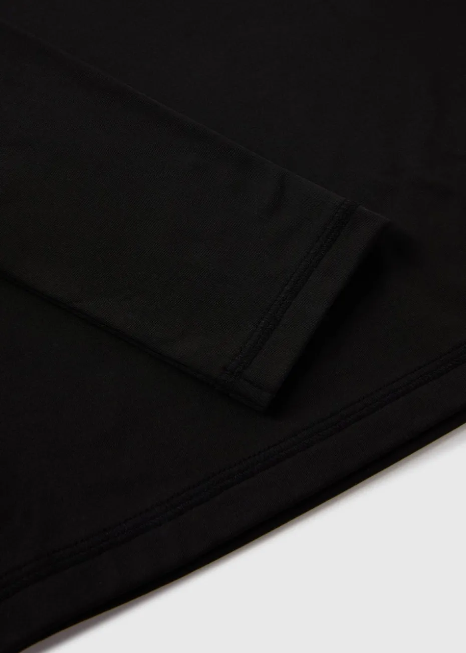 Kids Black Base Layer Long Sleeve Top (3-16yrs)