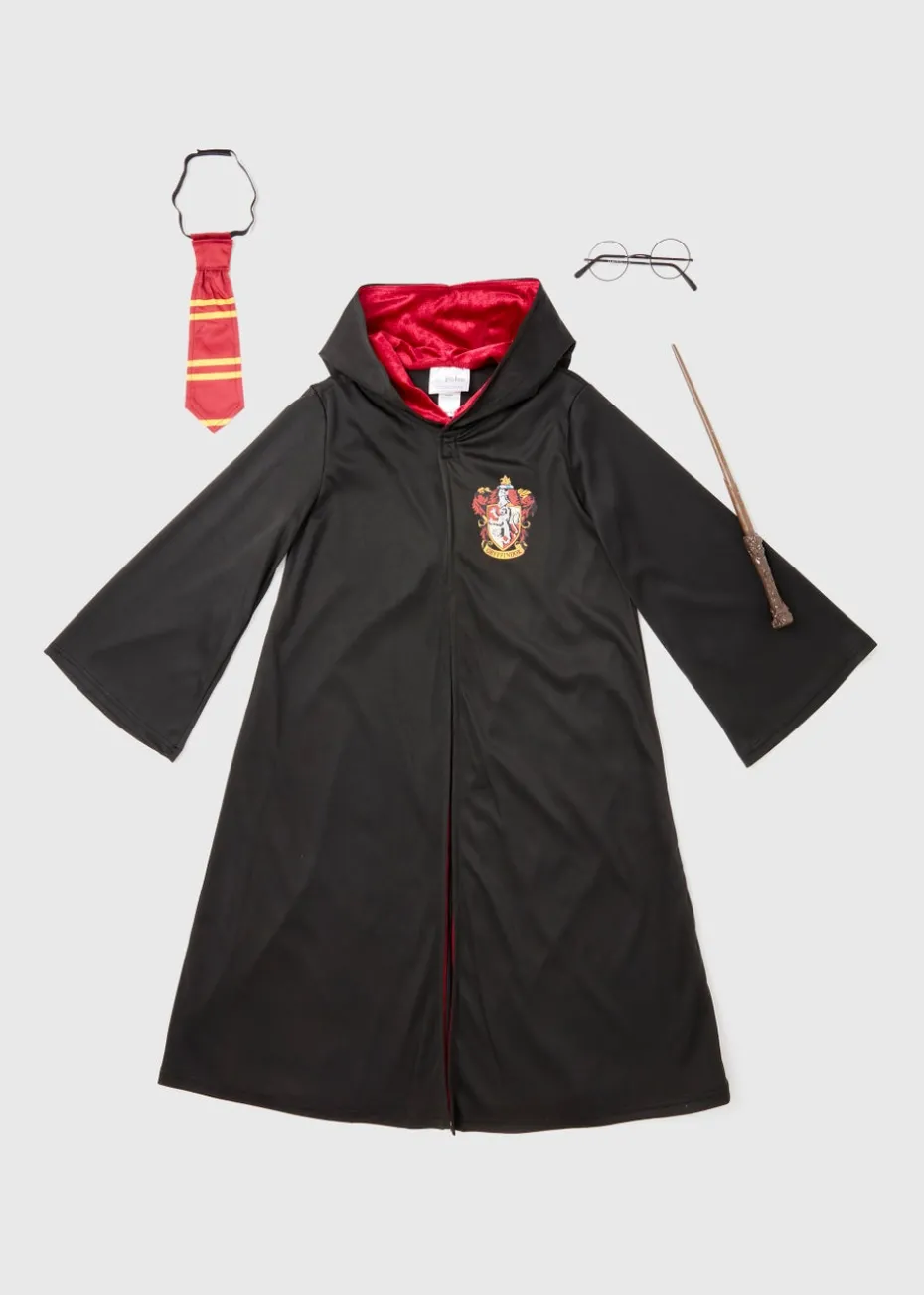 Kids Black Harry Potter Fancy Dress Costume (5-12yrs)