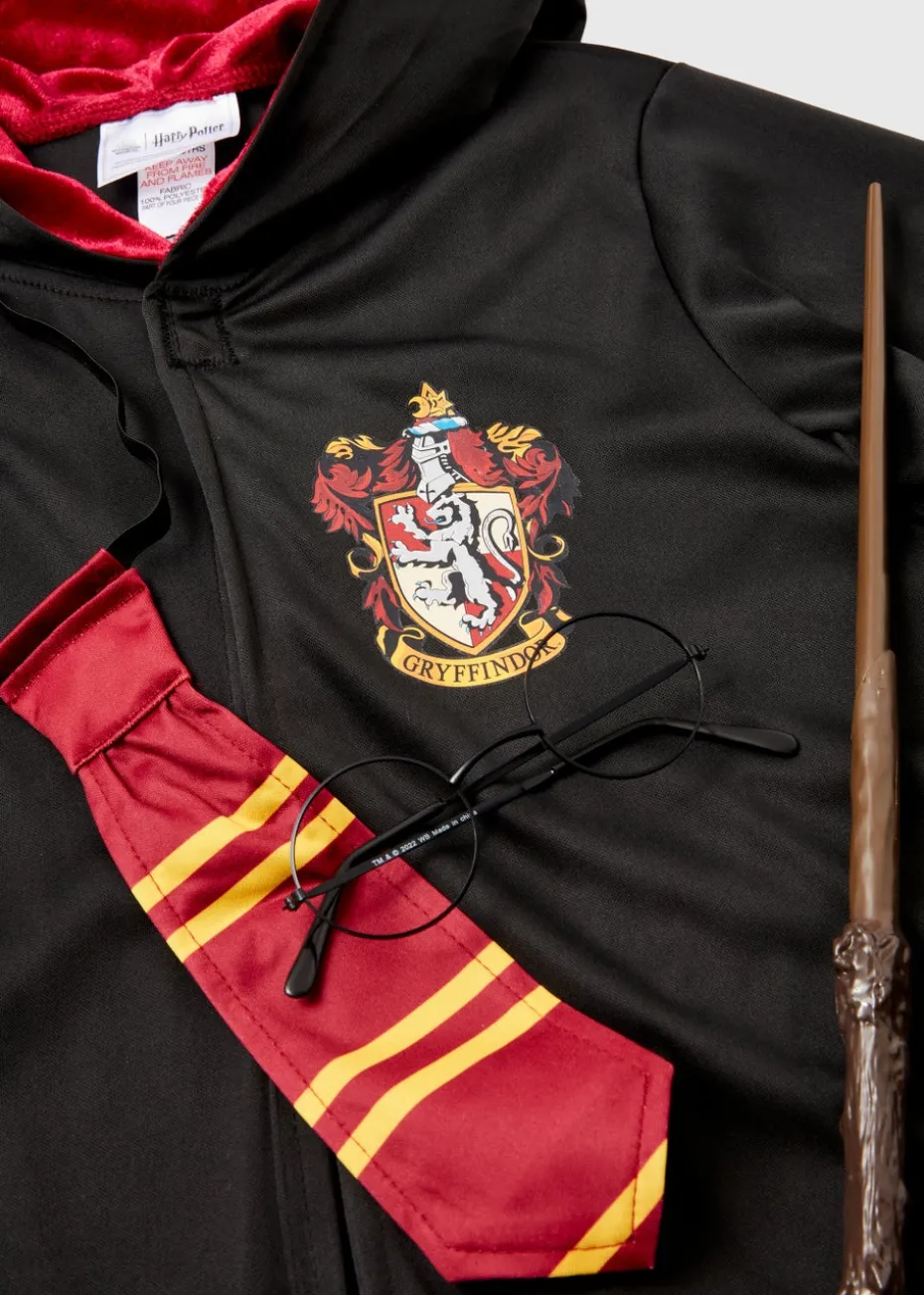 Kids Black Harry Potter Fancy Dress Costume (5-12yrs)