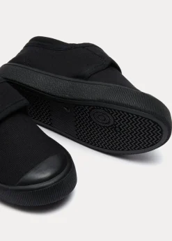 Kids Black School Plimsolls (Younger 7-Older 3)