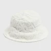 Kids Cream Crocket Bucket Hat (7-13yrs)