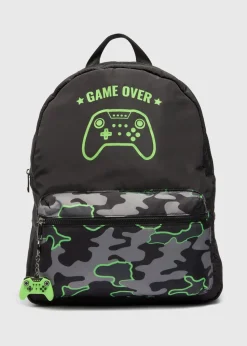 Kids Khaki Gamer Backpack