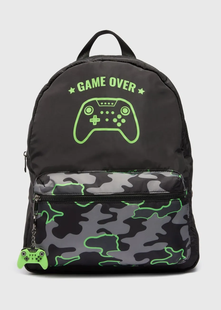 Kids Khaki Gamer Backpack