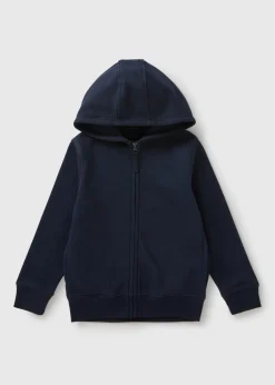 Kids Navy Zip Up School Hoodie (3-13yrs)