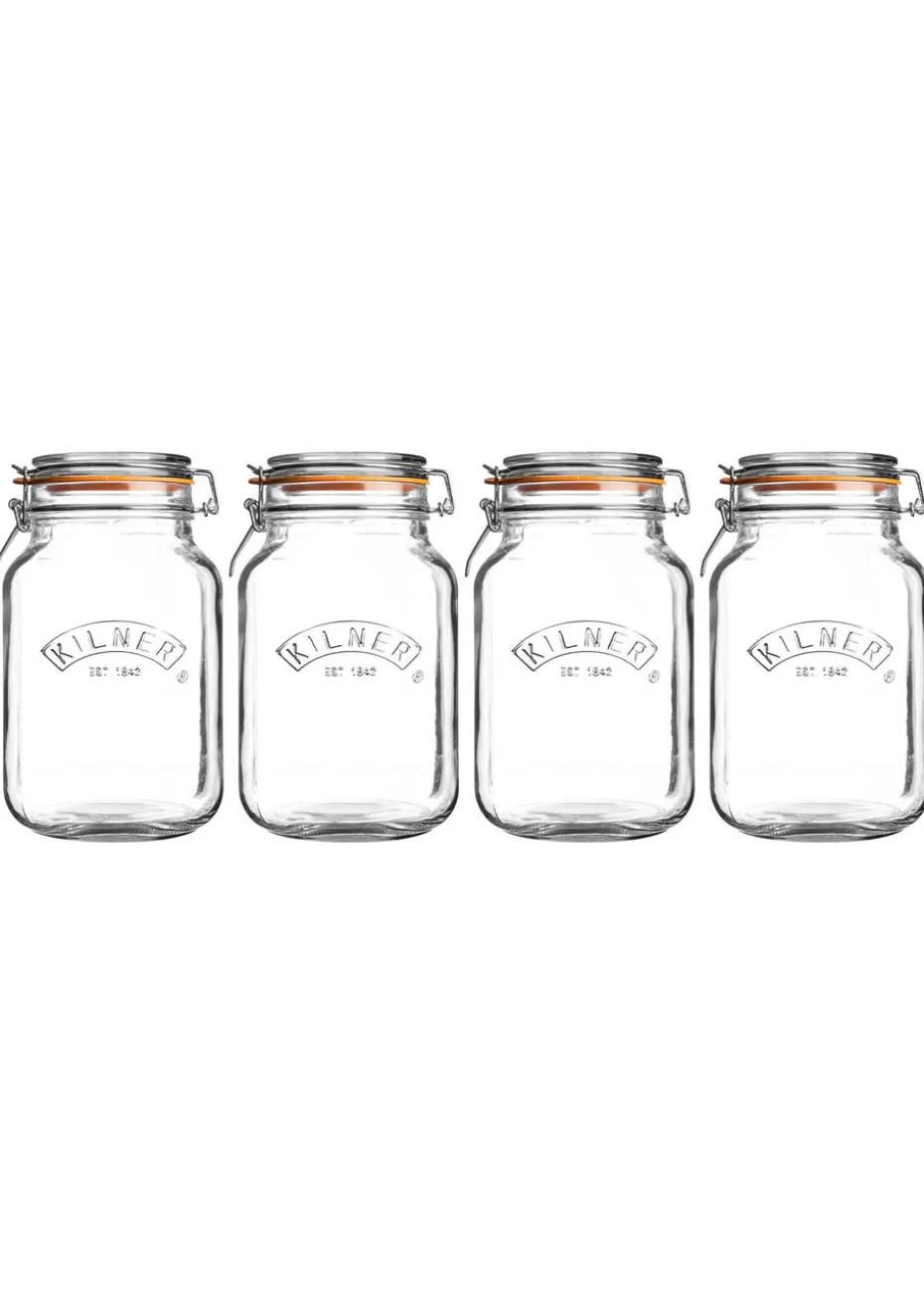 Kilner Clip Top Square Jar