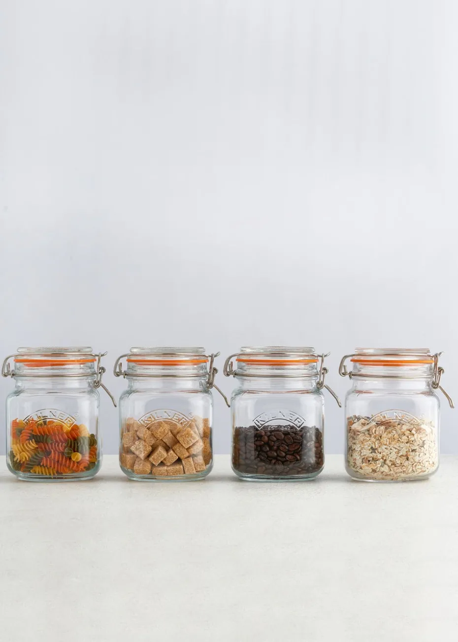 Kilner Clip Top Square Jar