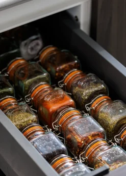 Kilner Clip Top Square Spice Jar 6pc