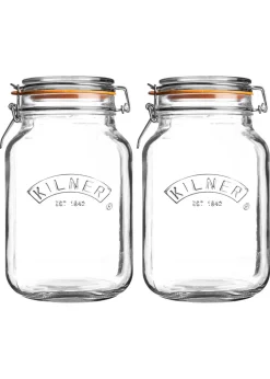 Kilner 2L Clip Top Square Jar