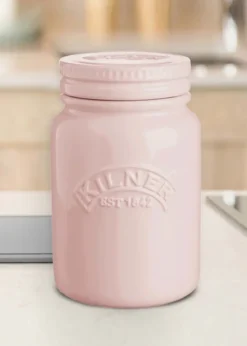 Kilner Set of 3 Ceramic Storage Jars Dusky Pink