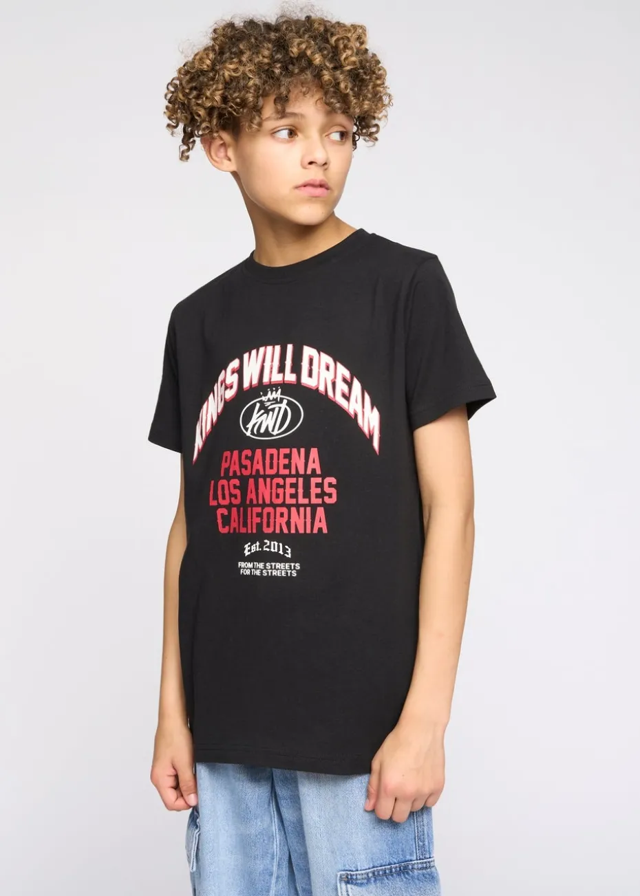 Kings Will Dream Black Pasadena T Shirt (7-14 yrs)